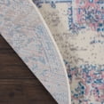 thumbnail image 6 of Nourison Grafix Persian Ivory/Pink 5'3" x ROUND Area Rug, (5 Round), 6 of 9