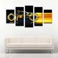 thumbnail image 2 of Juego de Cuadros Decorativos, Motocicleta de Tron, Estilo Futurista de Ciencia Ficción, 5 Piezas, Ideal para Salas de Juego y Cines en Casa, 150x80cm, 2 of 5