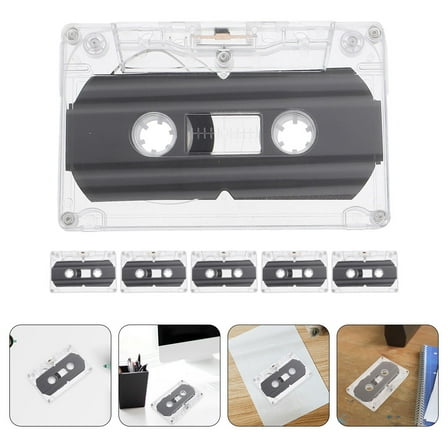 USHOBE 6 Pcs Blank Cassette Tapes for DIY Retro Style Recording and Greetings
