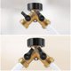 thumbnail image 4 of Double Washing Machine Tap 2-way Y-distributor 3/4 Inch For Connection Of 2 Appliances Scrollsqy, 4 of 5