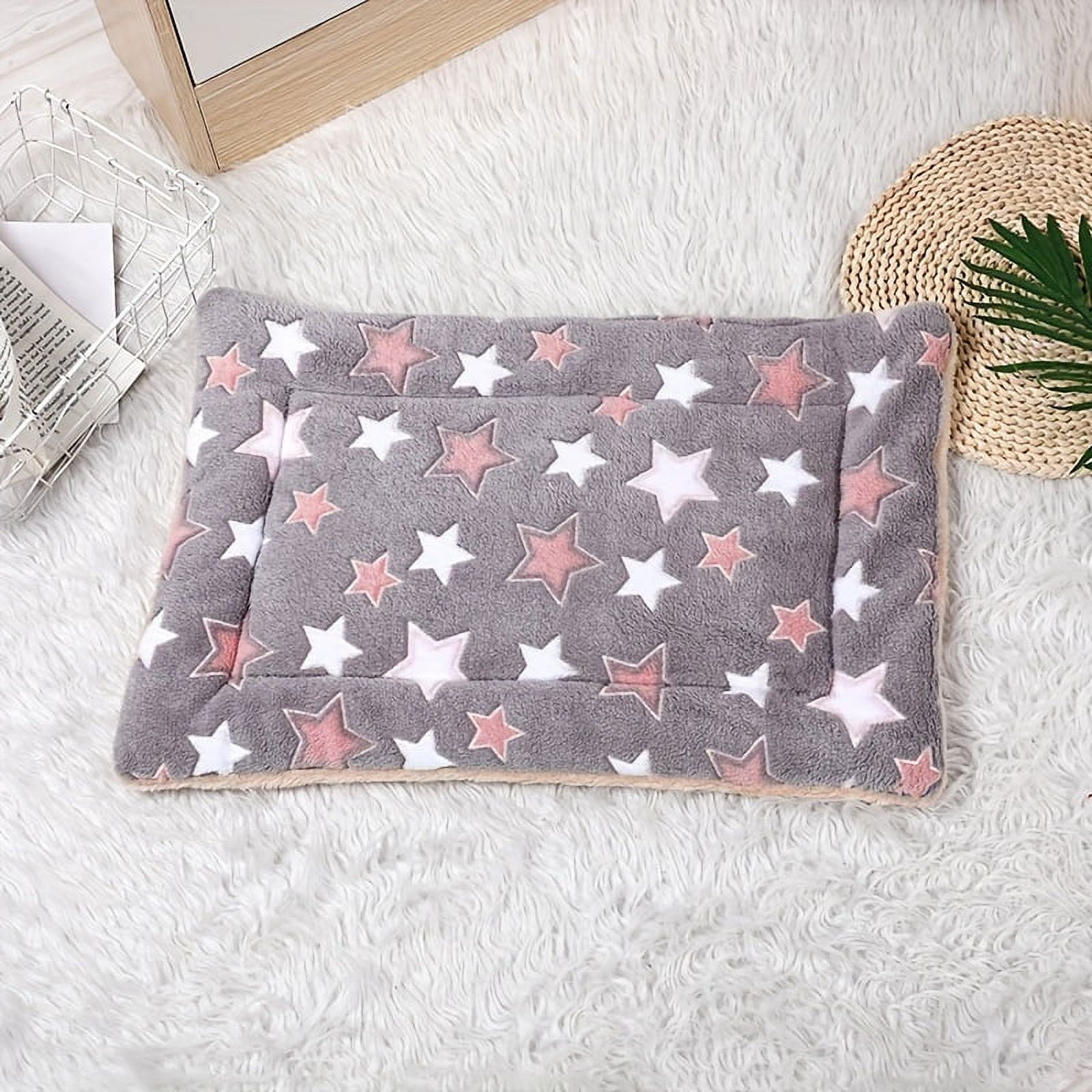 DABEI Double Layered Plush Cat Bed Mat - Thick and Cozy Sleeping Pad for Cats and Dogs