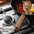 thumbnail image 2 of SENSARTE 12 Inch Frying Pan Skillet, Black Titanium Nonstick Omelet Pan, Healthy Chef's Pan, Kitchen Egg Pan with Anti-Scald Handle, Dishwasher & Oven Safe, Induction Compatible, 2 of 9