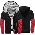 thumbnail image 2 of BadyminCSL Men Plus Size Sherpa Lined Fleece Hoodie Jacket Zipper Hooded Winter Fuzzy Sherpa Lined Camouflage Jackets, 2 of 6