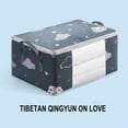 thumbnail image 2 of Quilt Storage Bag, Hand Luggage, Moving Packing Bag, Large Capacity Wardrobe Organizer, for Seasonal Clothes and Travel, Multicolor, 2 of 8