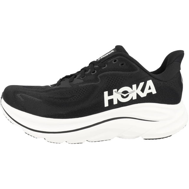 Zapatillas Hoka Clifton 10 para hombre, color negro y blanco, talla 10.5