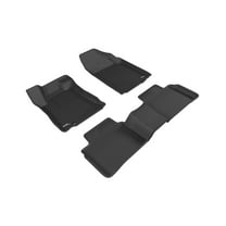 3D MAXpider Custom Fit Kagu Floor Mat (Black) Compatible with Nissan Altima Sedan 2016-2018 - R1 R2