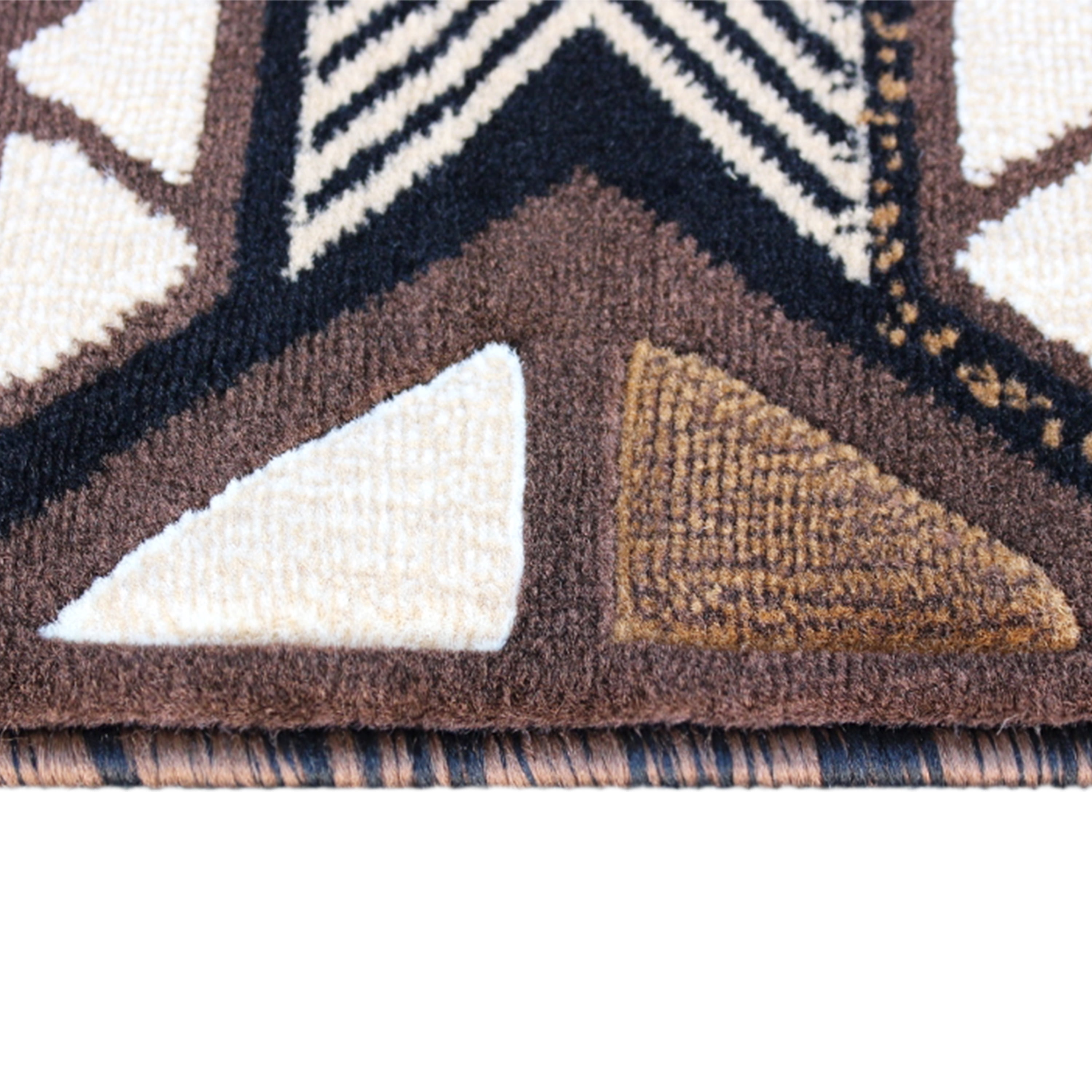 BizChair South West Native Area Rug Design C318 Chocolate (5 Feet X 7 Feet)