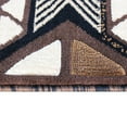 thumbnail image 6 of Emma + Oliver 5x7 Chocolate Olefin Accent Rug with Complementary Southwestern Pattern in Beige, Black and Brown and Jute Backing, 6 of 7