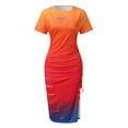 thumbnail image 4 of Ketyyh-chn99 Robes de Soirée pour Femmes Robe de Mariée Femme Mode Élégante Robe de Soirée pour Dames Orange,P, 4 of 5