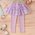 thumbnail image 2 of Girls Skirts Kids Baby Girls Footless Legging Spring Summer Shaggy Yarn Skirt Pants Tutu Pantskirt Purple 7 Years-8 Years, 2 of 4