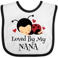 thumbnail image 3 of Inktastic Loved by My Nana Grandchild Boys or Girls Baby Bib, 3 of 4