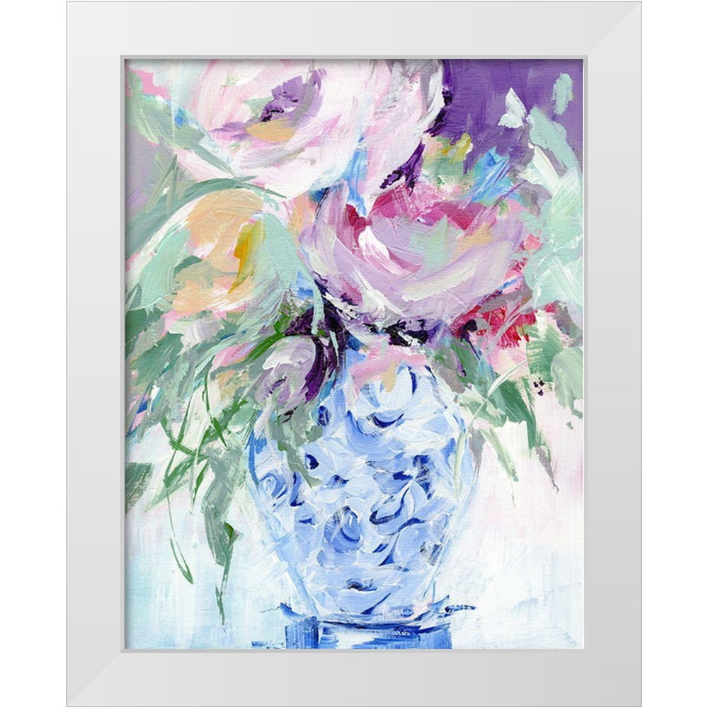 Pepe Susan 26x32 White Modern Wood Framed Museum Art Print Titled - Blissful Bouquet I