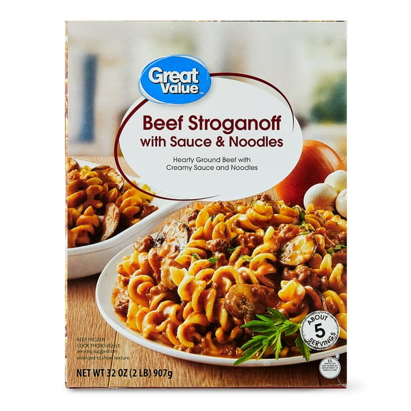 Great Value Beef Stroganoff, 32 oz (Frozen)