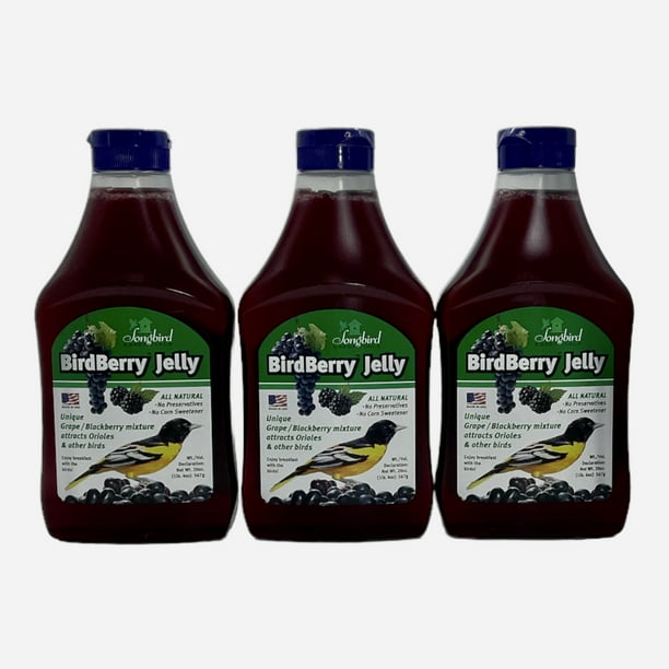 Songbird Essentials Grape Jelly for Bird Feeders Birdberry Jelly 20 oz