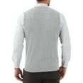thumbnail image 4 of Fonma Men's Sweater Vest Classic V-Neck Knitted Pullover Sweaters Tops Sleeveless Relaxed Fit Knitwear Vests Light Gray 2XL, 4 of 6