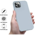 thumbnail image 5 of Compatible with iPhone 12 Pro Max Case 6.7 inch(2020),[Silky and Soft Touch Series] Premium Soft Liquid Silicone Rubber Full-Body Protective Bumper Case (Nattier Blue), 5 of 11