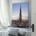 thumbnail image 3 of Burj Khalifa Dubai United Arab Emirates Wall Art Poster Scroll Canvas Painting Picture Living Room Decor Home 16x24inch(40x60cm), 3 of 6