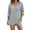 Gray, variant on ZGRBOU Hoodies for Women V Neck Button Hooded Sweatshirts Roll Up Loose Cute Tops Cozy Lightweight Long Sleeve Tunic Shirts