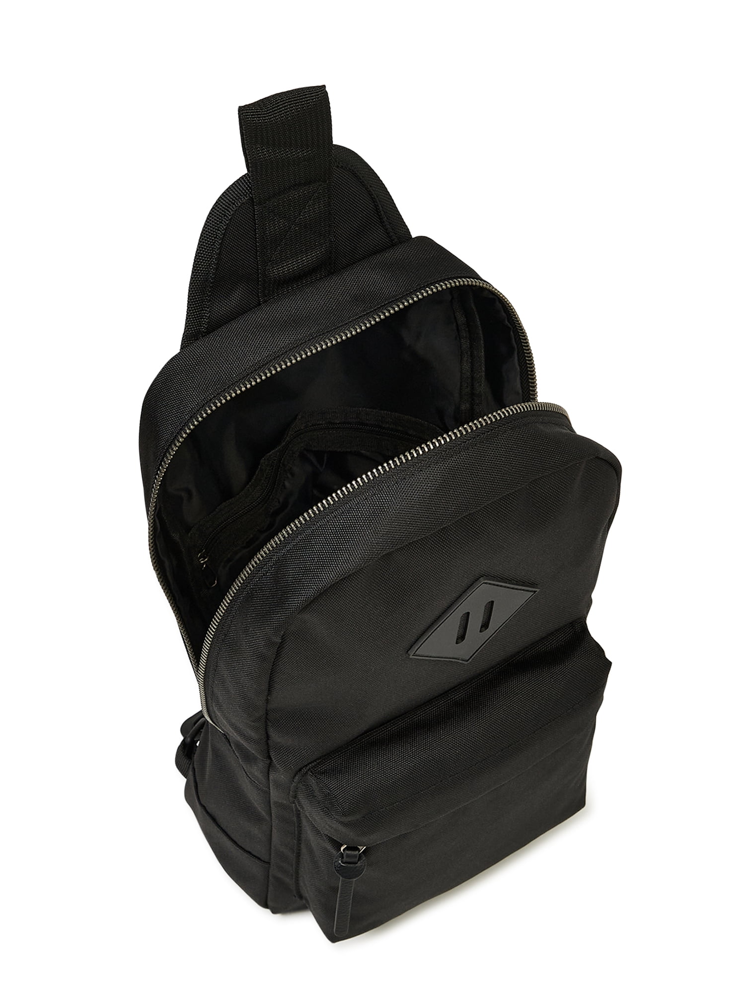 No Boundaries Men's Cargo Sling Bag, 100% Nylon, Multiple Colors