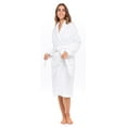 thumbnail image 2 of Skylinewears Woman Cotton Bathrobe Terry Cloth Knee Length Spa Bathrobe Soft Shower Robe, 2 of 6