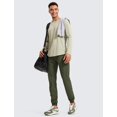 thumbnail image 3 of Pantalones Joggers CRZ YOGA 30" con Elasticidad 4 Vías Verde Oliva Oscuro, 3 of 5