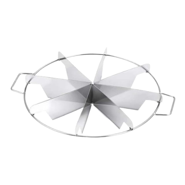 Stainless Steel -Portion Pie Cutter with Side Handles for Precise Cake Pizza and Cookie Slicing