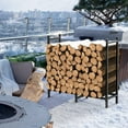 thumbnail image 5 of Firewood Rack Heavy Duty Log Rack Firewood Storage Holder Outdoor Indoor 2.7ft, 5 of 7