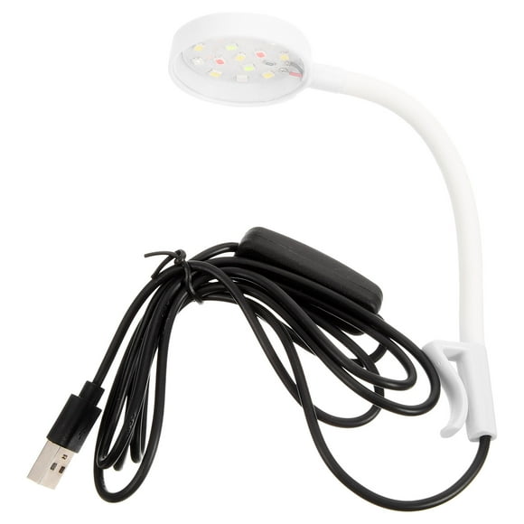 EeaseCA Lampe d'Aquarium Type Pince USB Lumière d'Aquarium Domestique