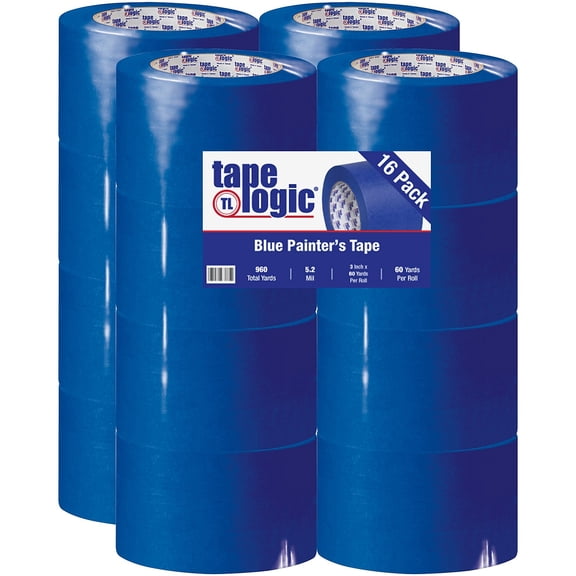 Tape Logic 3000 Painter's Tape 5.2 Mil 3" x 60 yds. Blue 16/Case T9383000