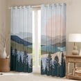 thumbnail image 2 of Homewish Rustic Plant Curtains Pack of 2 (42x84 Each),Country Farmhouse Lodge Curtains Blackout,Pine Tree Bedroom Curtains For Men Women,Luxury Bedroom Decor, 2 of 6