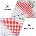 thumbnail image 3 of Minkissy 400 Pcs Papier d'Emballage Fast Food à Carreaux Rouges Design Simple et Pratique, 3 of 8