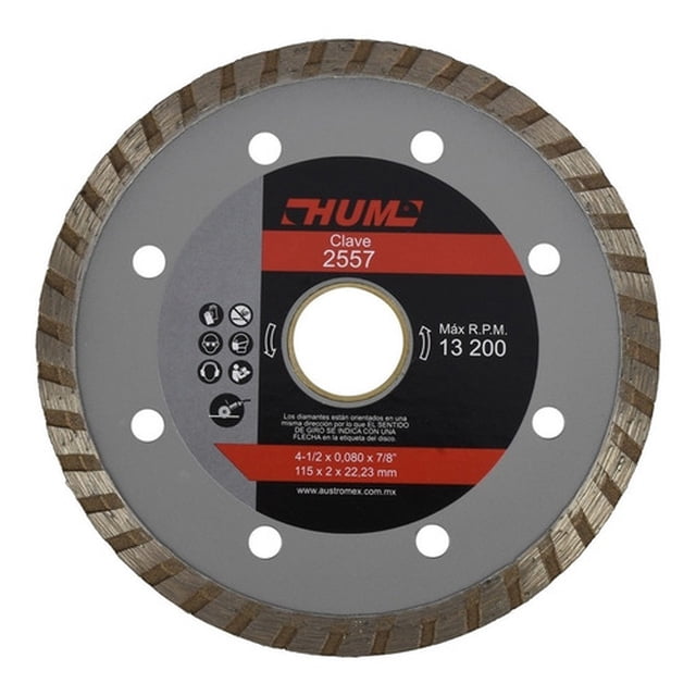 Disco De Diamante Turbo 4-1/2 X 7/8 Austromex Aus-2557 Austromex AUS-2557