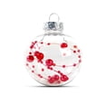 thumbnail image 2 of Bearachild 24 piezas de bolas de Navidad pequeñas bolas decorativas para interiores y exteriores, casa de campo, sala de estar, dormitorio, Kits de decoración para fiestas Rojo, 2 of 6