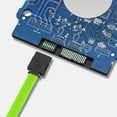 thumbnail image 3 of Bailink 3 PACK SATA Cable III 3 Pack 90 Degree Straight to Right Angle 6Gbps HDD SDD SATA Nylon Braided Data Cable with Locking Latch 50cm 19.68 Inch for SATA HDD, SSD, CD Driver, CD Writer, Green, 3 of 7