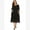Black, variant on Womens Plus Size Floral Lace Dresses 3/4 Sleeve Summer Wedding Guest Dress Formal Cocktail Swing Midi Dress with Pockets