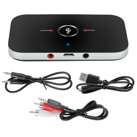 2in 1 Bluetooth Transmitter & Receiver Wireless A2DP for TV Stereo Audio (Best Digital Stereo Receiver)