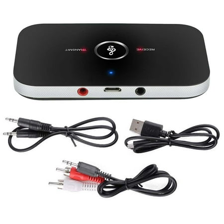 2in 1 Bluetooth Transmitter & Receiver Wireless A2DP for TV Stereo Audio (Best Wireless Av Transmitter)