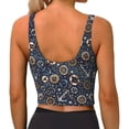 thumbnail image 3 of Lsque Nautical Printed Women'S Sports Bra, Compression, Moisture Wicking, High-Impact Sports Bra For Women,Supportive sports bra-Large, 3 of 9