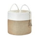thumbnail image 1 of Cesta de almacenamiento tejida, organizador, decoración rústica, cesto para ropa sucia, cesto para mantas, ropa sucia para el hogar, 1 of 8