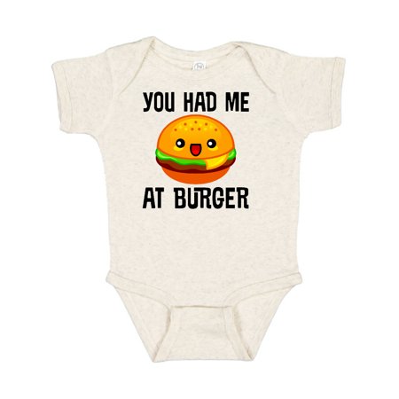 

Inktastic You Had Me at Burger Gift Baby Boy or Baby Girl Bodysuit