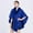 Blue, variant on Ladies Autumn Winter Imitation Collar Hooded Shawl Cape Ladies Woolen Coat Large Size Cardigan Dress for Women Winter Wraps for Women Warm Wrap Shawl Coat for Women with Hood Beaded Shawl Wrap Shawl