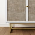 thumbnail image 5 of Nathan James Kova Natural Cane Rattan Doors Accent Cabinet with Brass Metal Base and Adjustable Shelf, 5 of 5