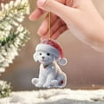 thumbnail image 4 of WIFKLSIIPG Acrylic 2D Flat Animal Series Suspension Decoration Car Interior Keychain Decoration, 4 of 8