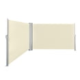 thumbnail image 2 of Yescom 240"x71" Retractable Patio Screen Outdoor Partition Side Awning Privacy Wind Sun Shade Divider,2 pack of 120x71", 2 of 12