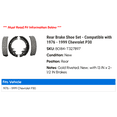 thumbnail image 2 of Rear Brake Shoe Set - Compatible with 1976 - 1999 Chevy P30 1977 1978 1979 1980 1981 1982 1983 1984 1985 1986 1987 1988 1989 1990 1991 1992 1993 1994 1995 1996 1997 1998, 2 of 2