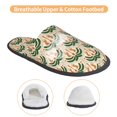 thumbnail image 3 of Honeii palm tree Asian leopard Print Furry Slippers Bedroom Slippers for Women and Men Fuzzy Plush Comfy Faux Fur Lined Slide Shoes -Medium, 3 of 8