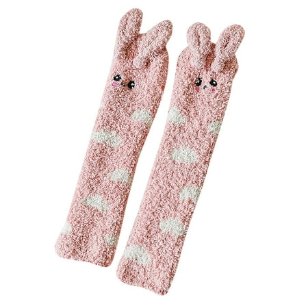 

Children Adult Stockings Autumn And Winter Fashion Cute Cartoon Animal Thickened Comfortable Floor Socks Non Slip Half Leg Stockings Women Semi Sheer Stockings
