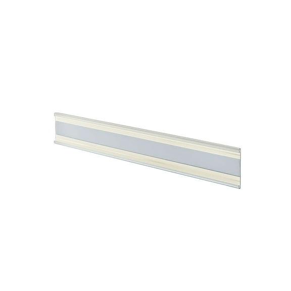 Azar 2" x 11" Plastic Adhesive-Back C-Channel Nameplates Clear 10/Pack 199609