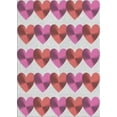 thumbnail image 1 of Ahgly Company Machine Washable Indoor Rectangle Transitional Pink Violet Pink Area Rugs, 5' x 7', 1 of 7