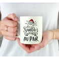 thumbnail image 3 of Koyal Wholesale Santa Claus Ceramic Coffee Mug, Santa's Favorite Au Pair, 3 of 5